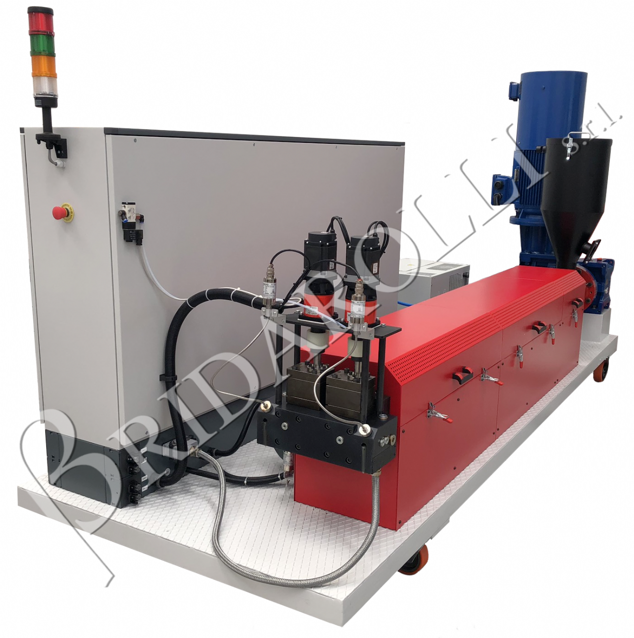 Extruders for hot melt adhesives